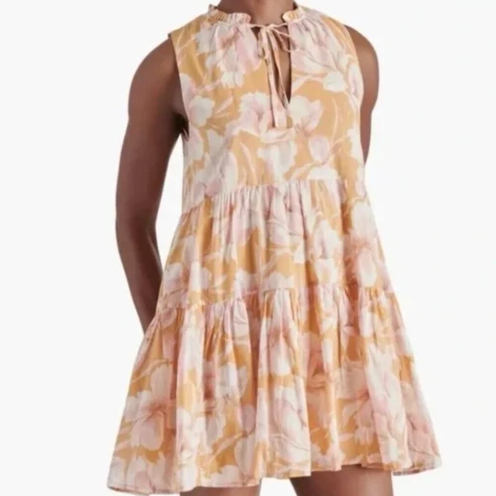 Steve Madden Floral Tiered Cotton Sundress Size XS